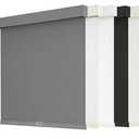 AOSKY Blackout Roller Shades Cordless Blinds for Windows, Free-Stop Shades with Valance, Thermal Insulated Fabric, UV Protection, Natural Woven Blinds for Home and Office