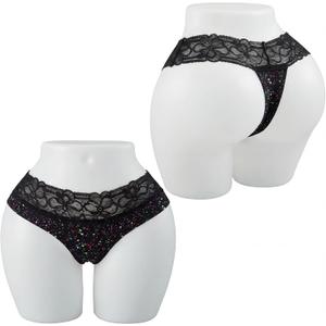 Briwooody Brazilian Curvy Hip BBL Mannequin Half Body African American Female for Panty Underwear Clothing Form Display (White)