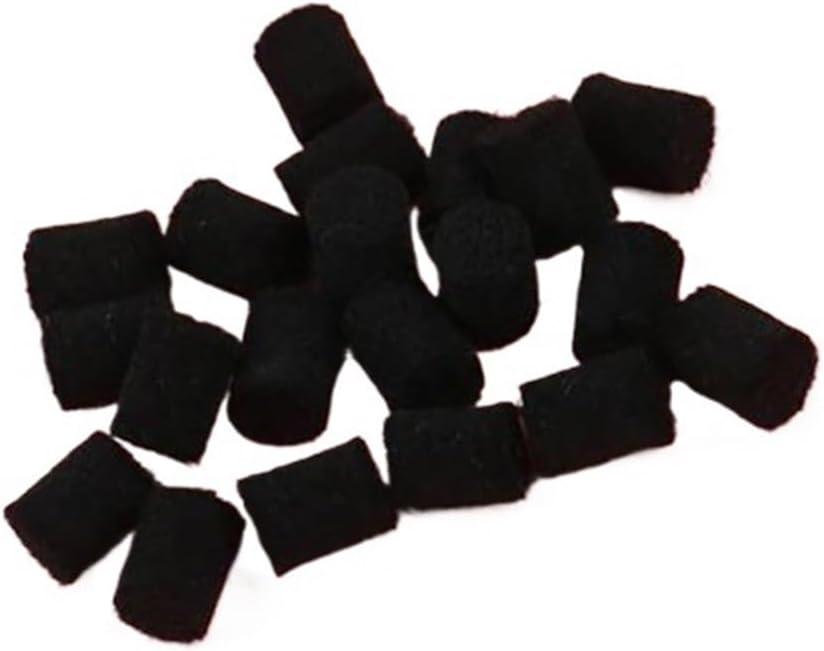 20pcs Saxophone Bumper Felts Sax Repair Parts Saxophone Key Guard Felt Bumper Alto Tenor Soprano Saxophone Parts saxophone accessories kit(Black)