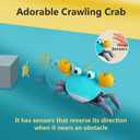 control future Crawling Crab Baby Toy - Infant Tummy Time Toys 3 4 5 6 7 8 9 10 11 12 Babies Boy 3-6 6-12 Learning Crawl 9-12 12-18 Walking Toddler 36 Months Old Music Development 1st Birthday Gifts