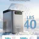 Nugget Ice Maker Countertop 40Lbs/24H Soft Chewable Ice Machine