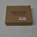 Ravinte 60 Pack (30 Pairs) 1/2" Overlay (Variable) Cabinet Hinges, Self-Closing Semi-Concealed Face Mount, Matte Black Decorative Hardware with Door Bumpers for Kitchen & Cupboard Doors