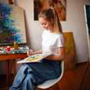 Watercolor Paper Pad, Water Color Paper 8.3x11.7, Mixed Media Sketchbook 8 * 10", Acid Free Artist Drawing Book Paper for Kids Adult (wp+acrylic)