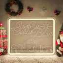 Merry Christmas Neon Sign Unto Us A Child Is Born Neon Sign for Wall Decor Dimmable Christian Christmas Light Up Sign Nativity Scene Ornaments Jesus Party Decorations