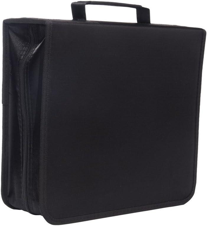 256 Capacity CD/DVD case Wallet, Storage,Holder,Booklet by RekukosBlack