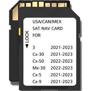 Latest Navigation Memory SD Card Compatible with MZD 3(2021-2023), Cx30(2021-2023), Cx50(2022-2023),Mx30(2022-2023),Cx5(2021-2023), Cx9(2021-2023),(NAVISD2123)