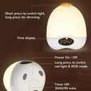Egg Night Light for Nursery, Portable Rechargeable Baby Nightlight with Touch Control & RGB Color Changing, Dimmable Breastfeeding Lamp with Timer, Cute Wireless Night Light