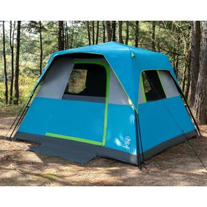 EVER ADVANCED 6 Person Camping Tent, Blackout Design Tent for Camping Instant Cabin Tents for Family with Rainfly, 60s Easy Setup, Water-Resistant, 108 x 108 x 73"
