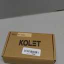 KOLET Ball Bearing Door Hinges, 4 x 4 Inches Door Hinges, Square Corner, Stainless Steel Hinges, Heavy Duty, Smooth and Non Removable Pin, Brushed Nickel, 3 Pack