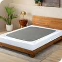 Bare Home Box Spring Cover - Queen - Stretchy Microfiber Decorative Wrap Around Box Spring Cover - Easy Install (Queen, White)