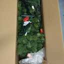 National Tree Company 6.5 ft Pre-Lit Downswept Douglas Fir Slim Artificial Christmas Tree, 300 LED Lights, 640 Tips, PowerConnect, Foot Pedal, 10 Light Functions, Includes Stand, Green