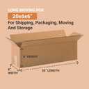 BOX USA Shipping Boxes Large 20"L x 6"W x 6"H 25-Pack - Corrugated Cardboard Box for Moving, Mailing, Packing, Packaging and Storage