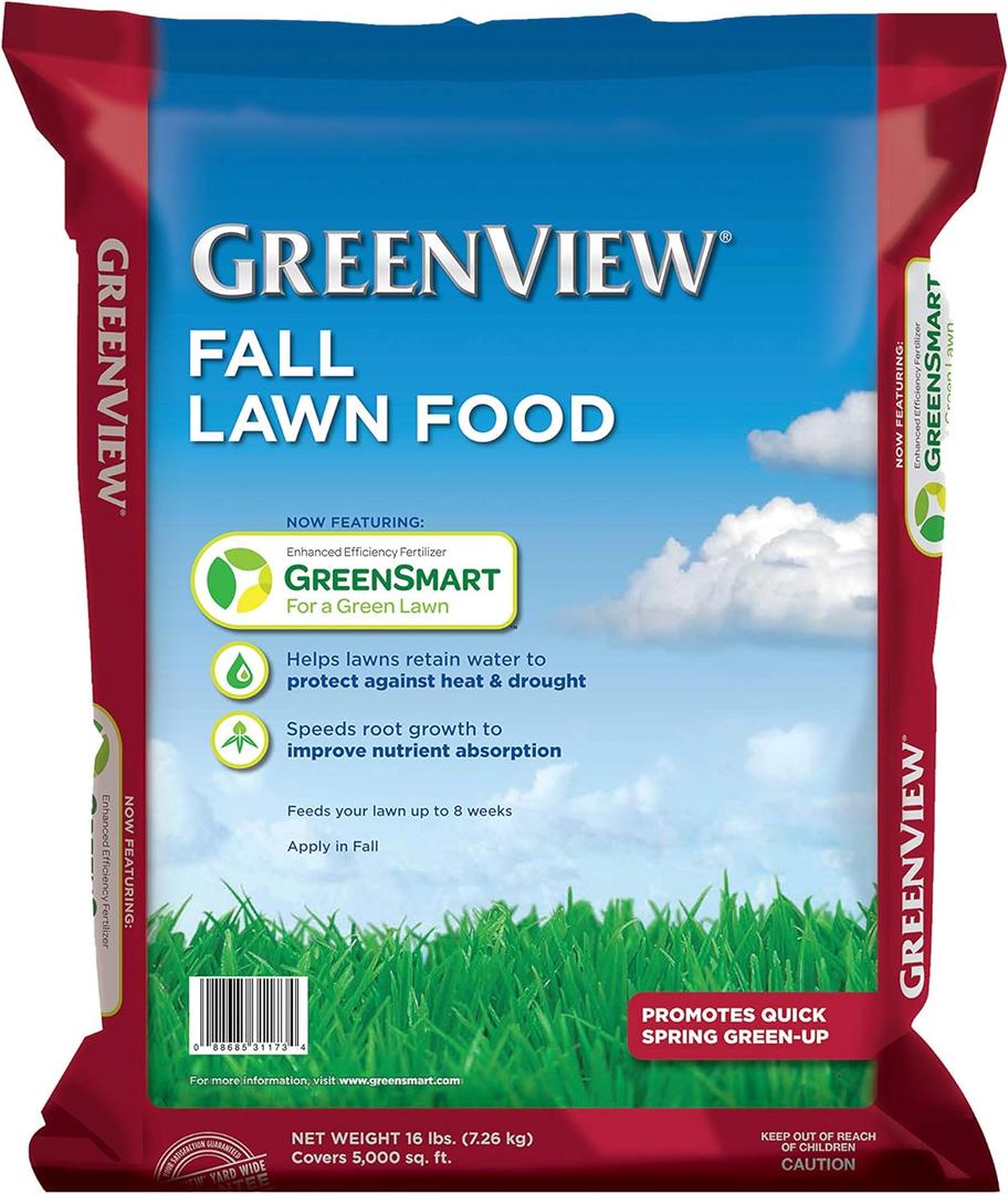 GreenView Fall Lawn Food - 16 lb. Bag - Covers 5,000 sq. ft.