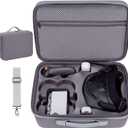 Hard Carrying Case for DJI Neo Motion Fly More Combo Drone Accessories, Waterproof Portable Travel Shoulder Storage Bag for Neo Goggles N3/3, RC Motion 3 Controller, Battery Charger Hub
