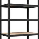 Yaheetech Standing Shelf Units, 5 Tier Storage Shelf, Heavy Duty Shelving, Adjustable Garage Shelves, Utility Rack Shelf Unit, Basement Warehouse Shed, 35.5" Wx 16" D x 71" H - Black