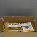 Wedding Welcome Sign Holder Personalized, Gold Welcome to Our Wedding Hanging Sign Holder with Leather Sign Straps, Easel Stand for Sign,Adjustable Wedding Seating Chart Stand