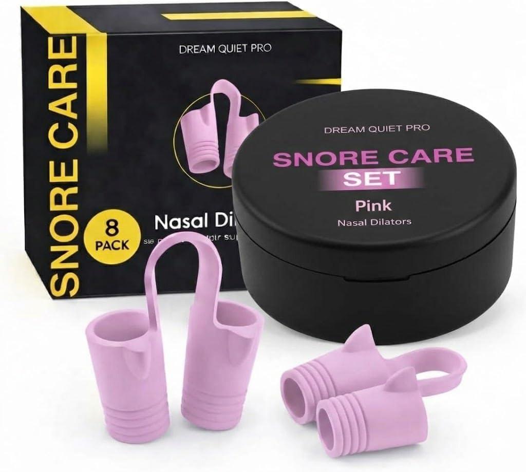 Nasal Dilators - Comfortable Silicone Nose Clips to Reduce Snoring  Snore Stopper for Better Sleep  Less Snoring Nose Vents - Nasal Dilators for Sleeping and Breathing