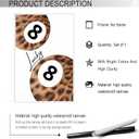 Cool Leopard Canvas Wall Art Vintage Lucky 8 Pool Ball Posters Maximalist Coquette Y2k Abstract Aesthetic Prints Painting For Home Living Room Bedroom Wall Decor 12x16in Unframed
