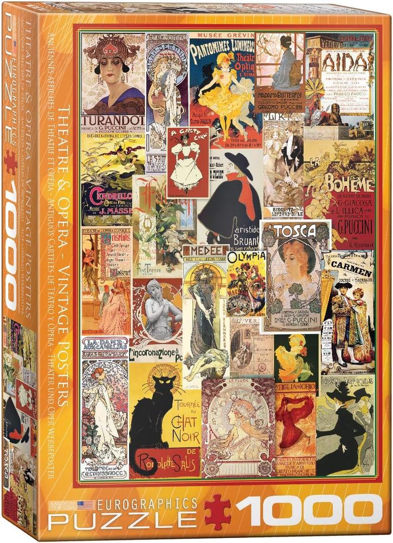 EuroGraphics Opera & Theater Vintage Collage Puzzle (1000 Pieces) (6000-0935)