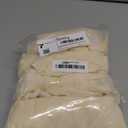 Smiry Velvet Seat Covers for Dining Room Chair Set of 4, Stretch Fit Removable Washable Chair Seat Cushion Protector Slipcovers with Ties, Cream