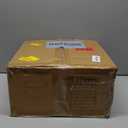 Asense Small Round Ottoman Foot Rest Stool Fabric Padded Seat Footstool Ottoman with Anti-Slip Wooden Legs (Light Blue,Fabric)