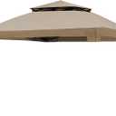 Khaki Replacement Cover Compatible with COOS Bay 11x11, Cover Compatible with CoolSpot 11'x11', Cover Compatible with Eagle Peak11'x11' Instant Outdoor Canopy Frame