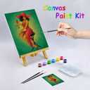 Nuberlic 12x16 Canvas Painting Kit Pre Drawn Canvas for Painting Birthday Gift Elegant Lady Theme Painting Kit DIY Adult Sip and Paint Party Favor Mothers Day Gift