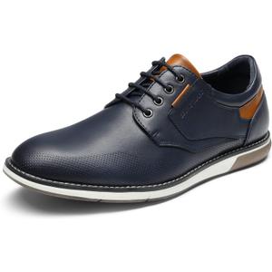 Bruno Marc Men's Casual Dress Oxfords Shoes Business Formal Derby Sneakers (8 Wide, Blue)