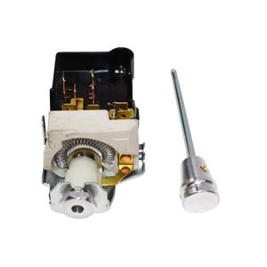 A-Team Performance - Headlight Switch Dash Dimmer Billet Aluminum with Standard 8 Terminal GM Plug - Compatible with 1968-1984 Chevy GM Street Rod Truck or Rat Rod Build - Headlight Dimmer Switch