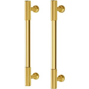 VEHCIL 20 Pack Brushed Brass Gold Cabinet Handles, 5" Kitchen Cabinet Pulls Drawer Dresser Handles Cabinet Hardware for Kitchen Cupboard, Solid Zinc Alloy