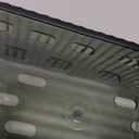 Set Of 2 Storage Organizer Bins Wall Mounted Shower Basket, Shower Caddy Stackable Clear Plastic Makeup Organizer Adhesive Hanging Bin for Bathroom, Kitchen, Cabinet, Pantry, BPA Free, Green