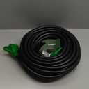 RVGUARD 25 Amp 75 Foot RV Extension Cord, Heavy Duty 10/3 Gauge STW Cord with LED Power Indicator and Cord Organizer, TT-30P/R Standard Plug, Green, ETL Listed