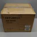 BOSWELL Glass Air Fryer, 7.5QT with Transparent Fry Bowl, Circulating Heating, Temperature Control, Air Fryer Roast, Dishwasher Safe (white)