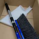 Camco Adjustable Broom and Dustpan - Portable & Compact Full Size Broom - Adjusts from 24-52 Inches, Ideal for RV, Marine, and Home Use (43623-A)