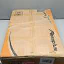 Aheaplus Rotating Bookshelf, Small Corner Bookshelf for Small Space, 360 Display 4 Tier Floor Standing Bookcase Storage Rack, Wood Narrow Book Shelf Organizer for Bedroom, Living Room, Rustic Brown