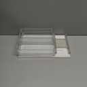 Pull Out Spice Rack Organizer for Cabinet, Rotatable 2 Tier Slide Out Seasoning Organizer and Storage Adhesive Vertical Spice Rack Shelf Pullout for Kitchen Cabinets(2 Drawer, Acrylic)