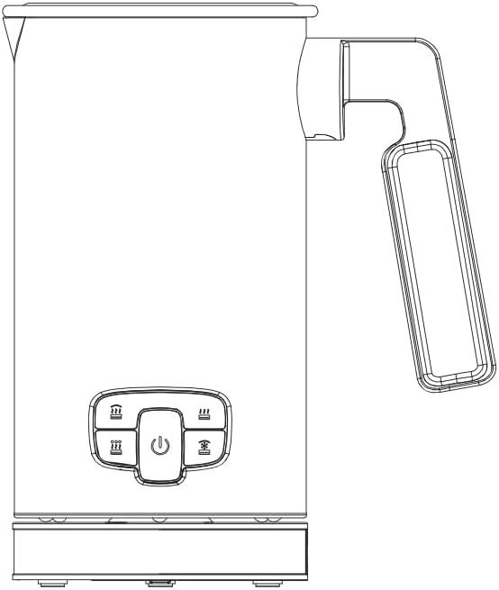 Milk Frother, 4-in-1 Milk Frother and Steamer, Automatic Hot and Cold Foam Maker and Milk Steamer for Coffee, Latte, Cappuccino, Macchiato, Hot Chocolate, Matcha