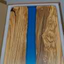 Charcuterie Boards, Olive Wood & Resin Cheese Board Cutting Board for Kitchen Meal Prep and Serving - Butcher Block, Handcrafted Charcuterie Board for Meat, Cheese, Vegetables, Bread | 15" x 10"