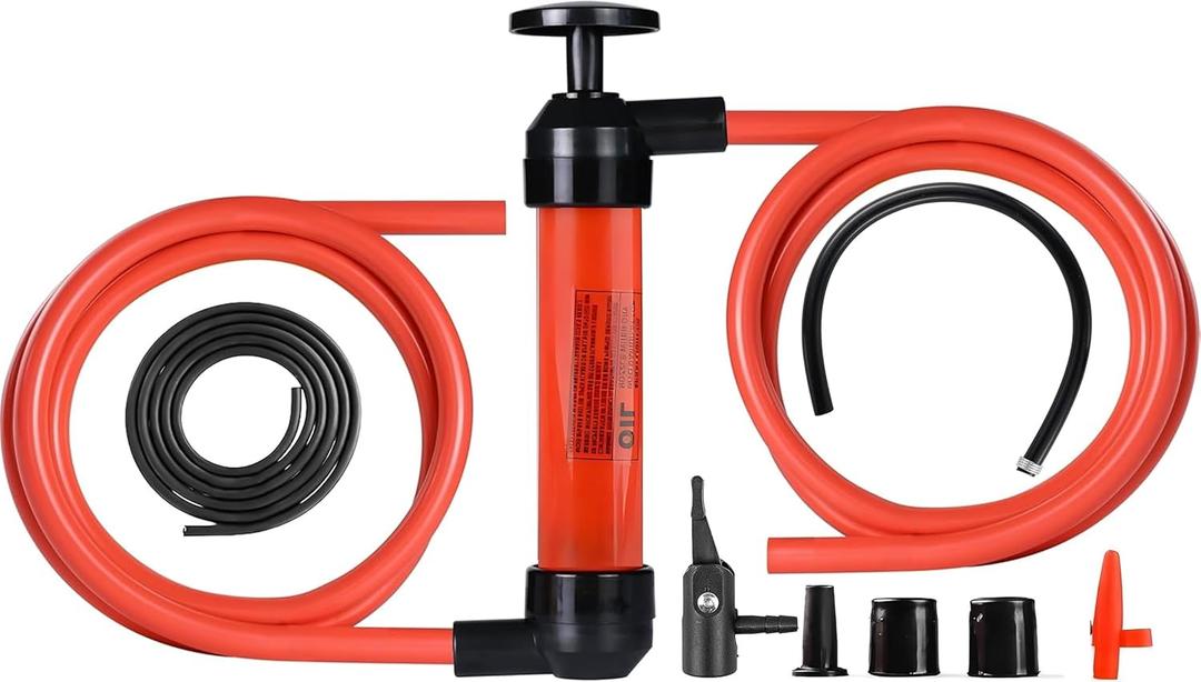 Multi-Use Siphon Pump Fluid Transfer Pump, Siphon Fuel Transfer Pump Kit for Gas Oil and Liquids