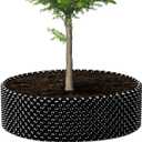 60 Gallon Air Pruning Container New Plastic Nursery Pot Fruit Vegetable Garden self-Planting pots, Size 17"x10", 8 Pcs, Black