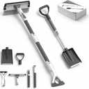 Ice Scrapers for Car Windshield, 47.3" Extendable Snow Brush for Car with Snow Shovel, 3-in-1 Heavy Duty Aluminum Car Snow Brush and Ice Scraper with Foam Grip for SUV Truck Windows