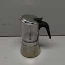 SIXAQUAE Stovetop Espresso Maker, Crystal Glass-top & Stainless Steel Espresso Moka Pot,Classic Italian coffee maker360ml