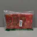 60pcs Christmas Treat Bags,Christmas Plastic Resealable Candy Gift Bag with Handle,Transparent Snowflake Gingerbread Sealing Goodie Pouch for Xmas Winter Holiday Party Favors Decorations,9X6inch (Colorful)