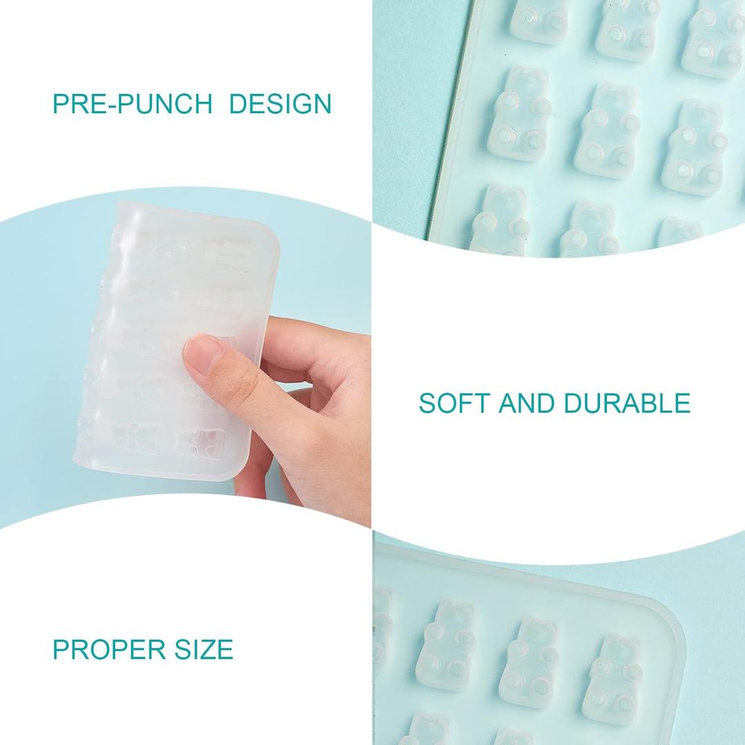 UR URLIFEHALL 1 Pc Gummy Bear Charms Resin Silicone Mould