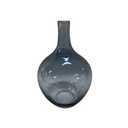 Glass Vase Blue 11in