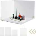 3 PCS Board Photo Backdrop, 15.8x11.8 Inch Waterproof Photography Backdrop Boards with 3 PCS Bracket for Flat Lay, Product Photography Background (White 3)