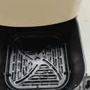 Sweetcrispy 6QT Air Fryer with Window, Square Airfryer Oven 12-in-1 for Family, 400F Rapid Air Crispy Technology, Roast Bake Dehydrate, Nonstick & Easy-Clean Basket,Off-White