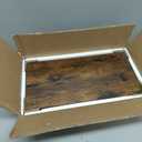 TUTOTAK Small Side Table, Narrow End Table, Skinny Sofa Table, Slim Nightstand, Couch Table, Living Room, Bed Room, Brown TB01BB062 (2-Tier7.9"D x 15.8"W x 22.5"H)