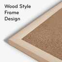 U Brands Cork Bulletin Board, 18" x 24" Inches, Light Birch Wood Frame (265U00-01)