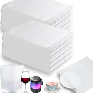 100 Pack Foam Pouches, Cushion Foam Wrap Pouches for Moving and Storing, 10"x12" Foam Wrap Pouches Protect Fragile Items, Protect Mug, Glasses, China, and Dishes, Packing supplies